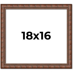 PosterPalooza | 18x16 Modern Bamboo Picture Frame, UV Acrylic, 5 Finishes - 1 of 4