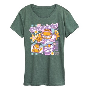 Women's - Garfield - Garf Kawaii Y2K Short Sleeve Graphic T-Shirt - 1 of 4