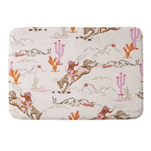 Deny Designs Newbury Boutique Equestrian Cowgirl Western Memory Foam Bath Mat - 1 of 4