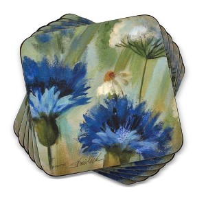 Pimpernel Fleurs des Champs Coasters Set of 6 - 4.25" Square - 1 of 4