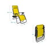 Best Choice Products Set of 2 Zero Gravity Lounge Chair Recliners for Patio, Pool w/ Cup Holder Tray - 2 of 4