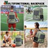 Generic Basketball Bag Backpack with Separate Ball Holder Shoe Compartment Water - 2 of 4
