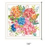 HomeRoots Spring Floral White Framed Print Wall Art - 3 of 4