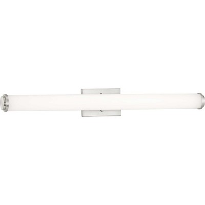 36" Brushed Nickel LED Linear Bath Bar with Acrylic Shade