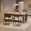 63" Dining Table,Dining Tables for 4-6,Farmhouse Large Kitchen Dining Table,for Small Space,Wood Dinner Table for Apartment,Kitchen - 4 of 4