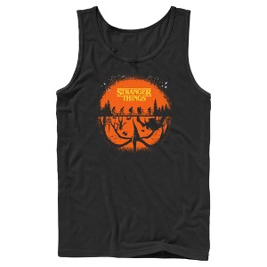 Men's Stranger Things Two Planes Collide Tank Top - 1 of 4