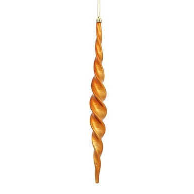 Vickerman Shiny Spiral Icicle Christmas Ornament