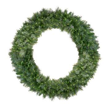 Northlight Pre-lit Red Pine Commercial Artificial Christmas Wreath - 60 ...