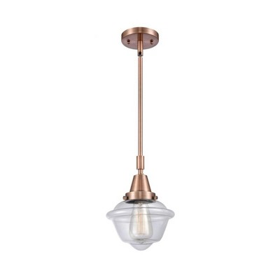 Oxford - 1 Light Stem Hung Mini Pendant In Traditional Style-9.13 Inches Tall and 7.5 Inches Wide