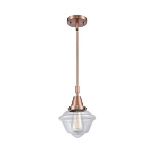 Oxford - 1 Light Stem Hung Mini Pendant In Traditional Style-9.13 Inches Tall and 7.5 Inches Wide - 1 of 1