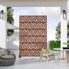 Wooakway 72"H 47"W 16"D Metal Outdoor Privacy Screen Freestanding Patio Decorative Screens - 2 of 4