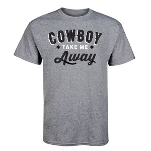 Men's - Country Casuals - Cowboy Take Me Away Short Sleeve Graphic T-Shirt - 1 of 4