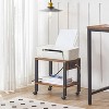 MaseiKar Printer Stand with Charging Station, Under Desk Printer Table, Printer Cart with Storage Shelves, Shelf for Small Spaces, for Home Office - 3 of 4