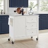 Soren Stainless Steel Top Kitchen Island/Cart with Adjustable Shelf & Casters - Crosley - image 2 of 4