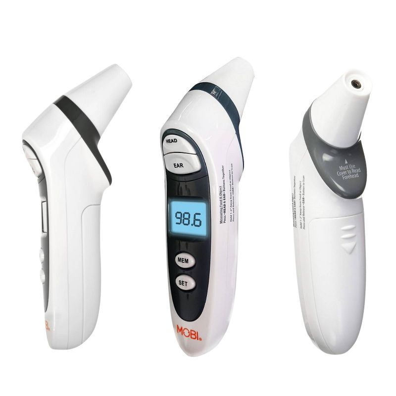 Mobi DualScan Prime Ear and Forehead Thermometer, 3 of 12