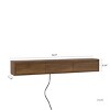 68.9'' Floating TV Stand with LED Lights & Power Outlet, Wall Mounted Media Console for Living Room-3irtyhousy - 4 of 4