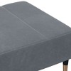 CLIHOME Modern Velvet Footstool Ottoman,Accent Stool with Plywood Frame,Small Foot Rest for Bedroom and iving Room - 4 of 4