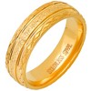 Steeltime Men's stainless steel with glittery inlay and diamond cut edge band ring. Size 9-12. Color Options: Silver, Gold, Black - 2 of 4