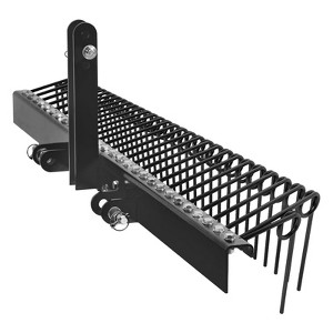 COZONY 72" Steel Spring Coil Tine Landscape Rake, 3 Point Tow Behind Hitch Attachment for Leaves, Straw, and Grass - 1 of 4
