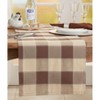 Saro Lifestyle Stitched Plaid Design Cotton And Poly Blend Table Runner - image 3 of 3