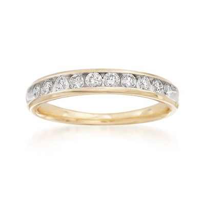 Ross-Simons 0.50 ct. t.w. Diamond Wedding Ring in 14kt Yellow Gold