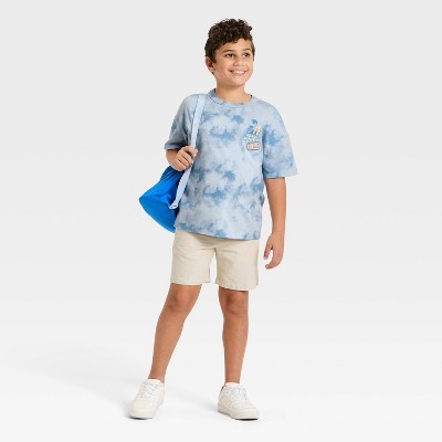 Cat & Jack Boys' Short Sleeve 'Beach Vibes' Graphic T-Shirt - Cat & Jack™ Blue M — фото 3