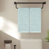 Unique Bargains Bathroom Kitchen Striped Pattern Comfortable Cotton Hand Towels 14" x 30" 2 Pcs - 2 of 4