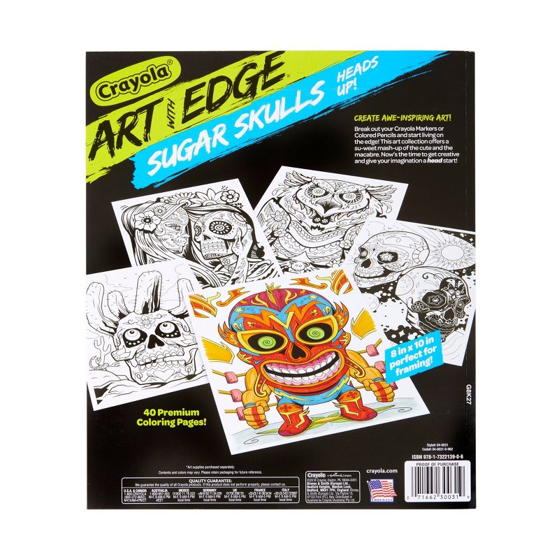 Crayola Art with Edge Sugar Skulls Coloring Book, 4 of 12