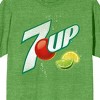 7UP Logo Women's Heather Green T-Shirt - 2 of 3
