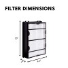 Nispira True HEPA Air Filter Replacement Compatible with Holmes Air Purifier HAPF600 HAPF600D HAPF600D-U2 Filter B, 8 Packs - 2 of 4