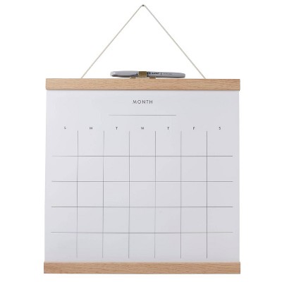 Photo 1 of 14&#34;x14&#34; Dry Erase Monthly Wall Calendar with Marker - Quartet