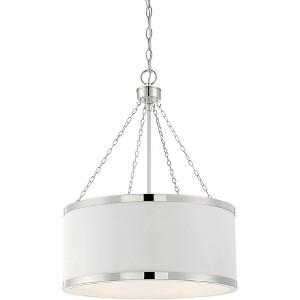 Savoy House Delphi 6 - Light Pendant in  White/Polished Nickel - 1 of 4