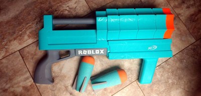 NERF Roblox Sharkbite: Web Launcher Rocker Nerf Blaster with 2 Roblox Nerf  Rockets