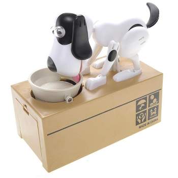 Ready! Set! Play! Link My Dog Piggy Bank, Includes Robotic Coin Munching Money Box Toy
