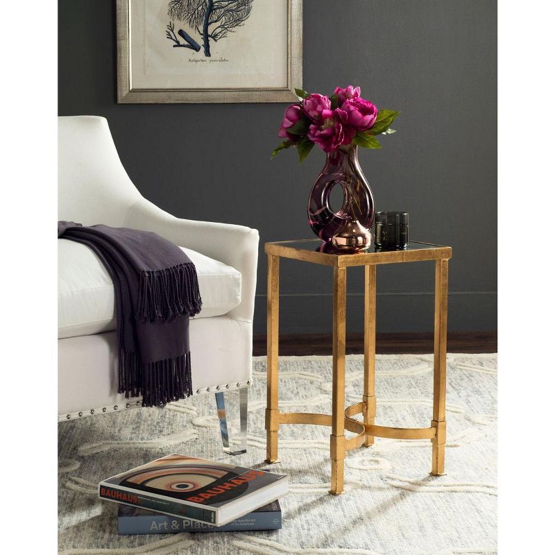 Halyn End Table - Gold/Mirror - Safavieh., 2 of 5