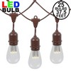 Novelty Lights Edison Outdoor String Lights with 25 Suspended Sockets Brown Wire 37.5 Feet - 2 of 4