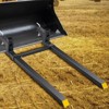 VEVOR Pallet Forks, 2000 lbs Tractor Bucket Forks, 60" Total Length Clamp on Pallet Forks with Adjustable Stabilizer bar, Heavy Duty Pallet Forks - 2 of 4