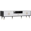 ORRD 71" Modern TV Stand, Entertainment Center for up to 80" TVs, Storage Cabinets & Shelves - 2 of 4