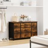 10 Drawer Dresser Tv Stand for Up 55" Tv, 47" Wide Fabric Dresser, Functional Home Entertainment Dresser for Living Room - 3 of 4