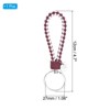 Unique Bargains Braided PU Leather Wallet Keychain with Stainless Steel Key Ring - 2 of 3