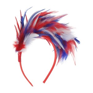Unique Bargains Women's Color Matching Feathers Headband 1 Pc - 1 of 4