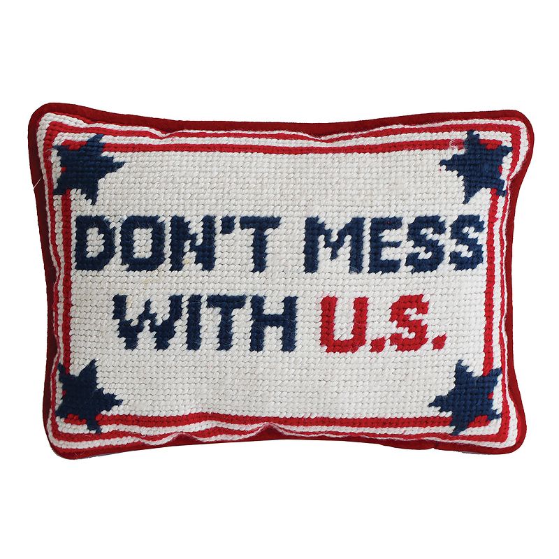 C&F Home 6.5" x 9" With U.S. 4th of July Needlepoint Petite Patriotic Throw Pillow, 1 of 6