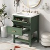 TiramisuBest 24'' Bathroom Vanity with Top Sink, Modern Bathroom Storage Cabinet with 2 Drawers, Single Sink Bathroom Vanity - 3 of 4