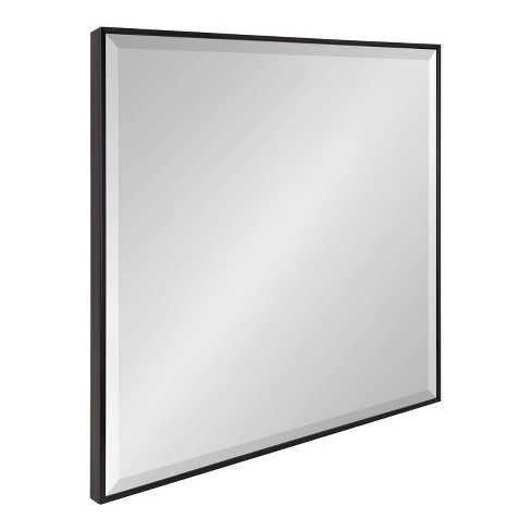 28.7 x 28.7 Rhodes Square Wall Mirror Black - Kate & Laurel All Things  Decor