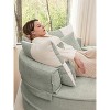NicBex Oversized Round Chenille Single Sofa with Ottoman & Pillows, Comfortable Sleeper Chair for Living Room, Bedroom & Guest Room - 3 of 4