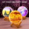 Joyfy 3D Moon Lamp Painting Kit, DIY Your Own Moon Light, Arts & Crafts, Kids Activities, School Supplies, Birthday Christmas Gifts for Boys Girls 6+ - 3 of 4