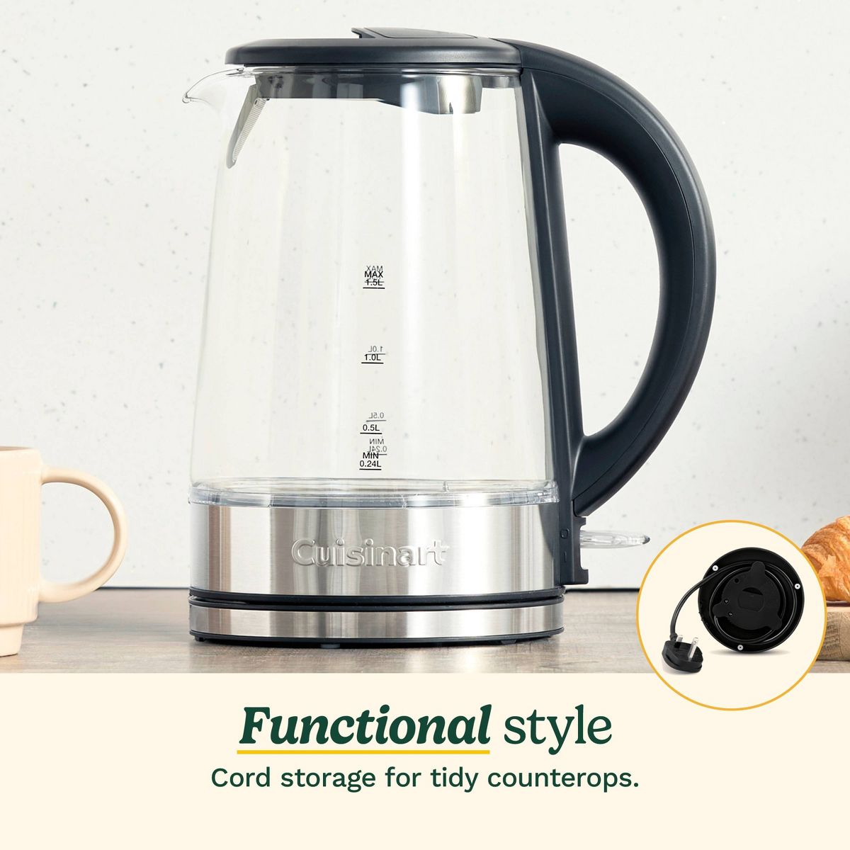Cuisinart Clear 1.5L Kettle - thumbnail 7