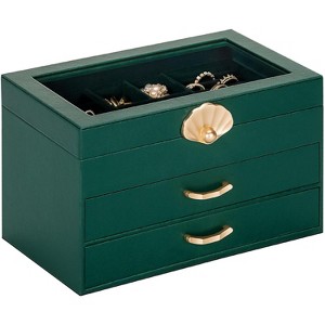 3-Drawer Jewelry Box and Display Organizer for Earrings and Necklaces - 1 of 4