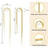 Gold Dangle Earrings for Women Dainty Long Tassel Drop Earrings Trendy, Hypoallergenic - 2 of 4