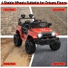 12V Kids Ride On Truck, Battery Powered Electric Car w/Remote, 3 Speeds, Spring Suspension, Headlights & Music for 3-8 - 3 of 4